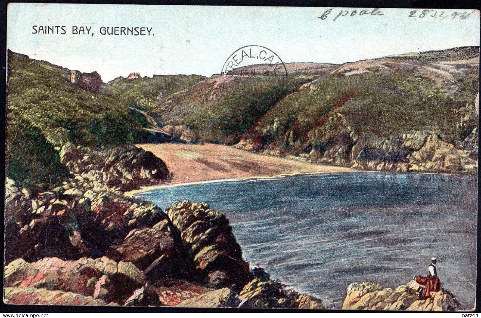 Saints Bay Guernsey Voyagé 1906 Pour Montréal Canada - Guernsey