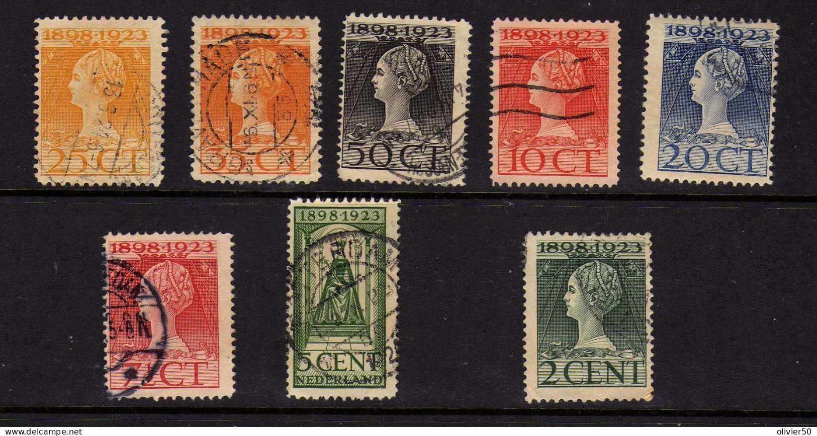 Pays-Bas - 1925 - 25eme Anniversaire Du Couronnement De La Reine Wilhelmine - Obliteres - Used Stamps