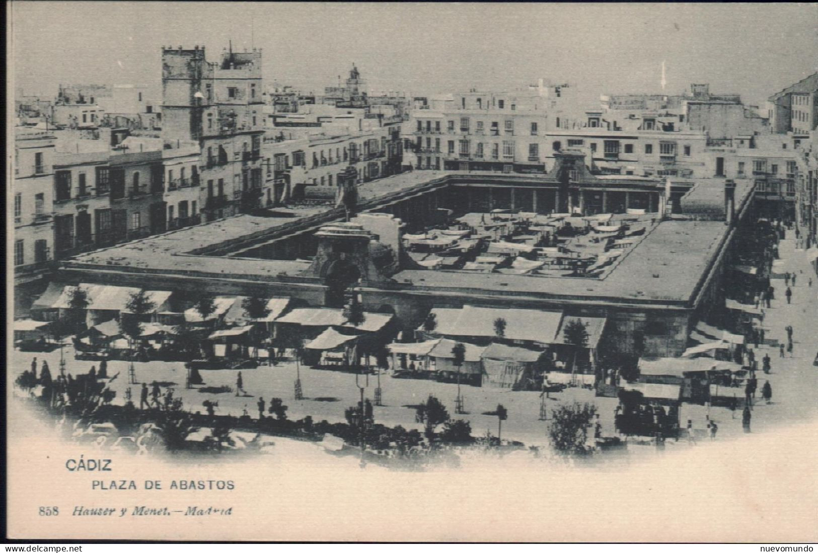 Cádiz.Plaza De Abastos Hauser Y Menet.Precioso Tono Verdoso.PLUSCUANPERFECTA !!! - Cádiz