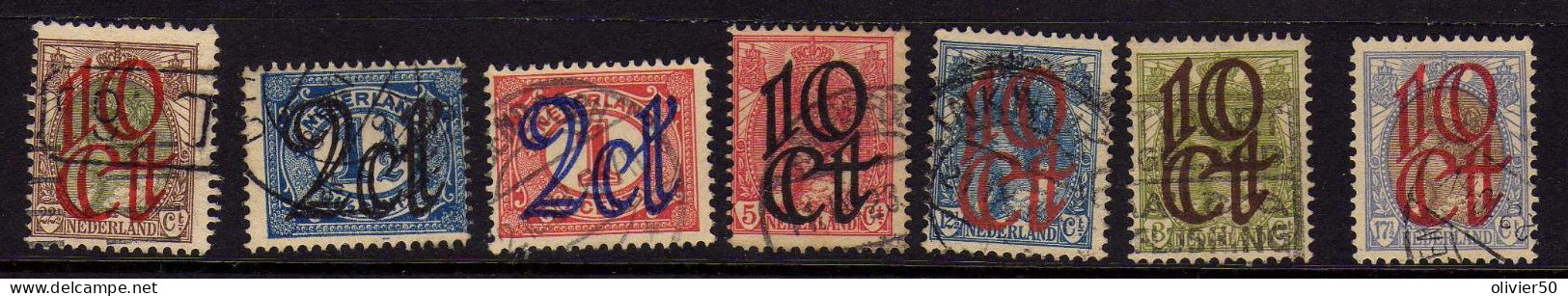 Pays-Bas - 1923 - Timbres Surcharges - Obliteres - Used Stamps