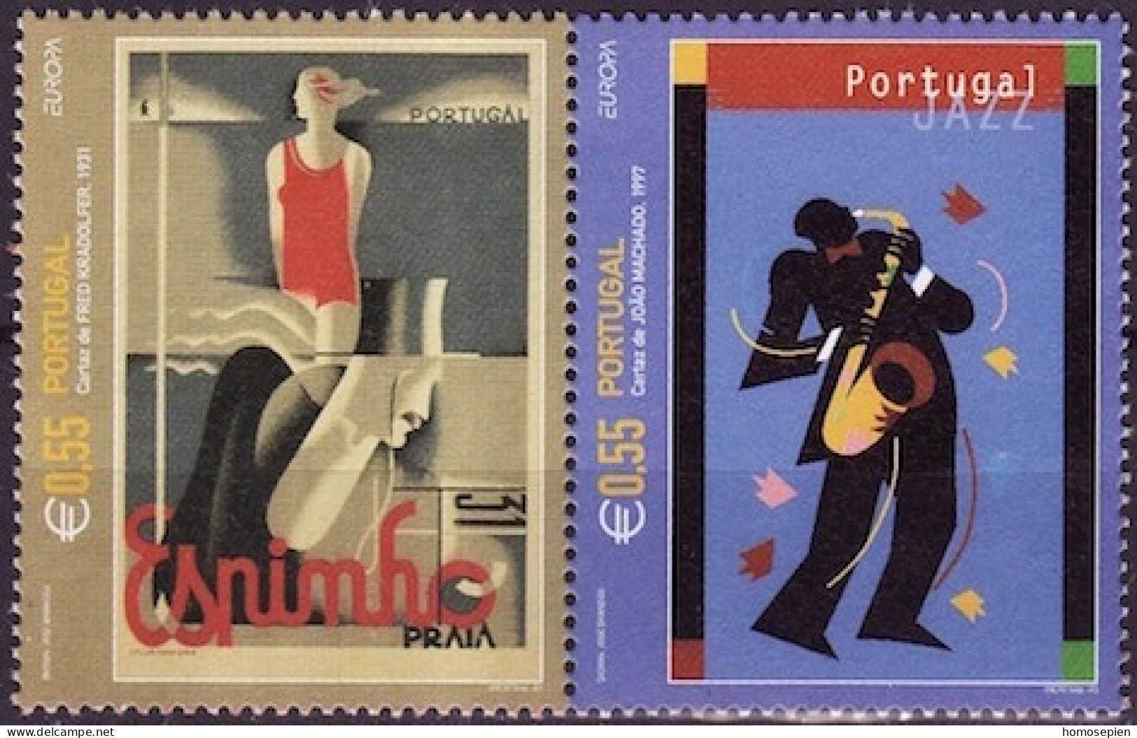 Portugal 2003 Y&T N°2656 à 2657 - Michel N°2677 à 2678 *** - EUROPA - Se Tenant - Unused Stamps