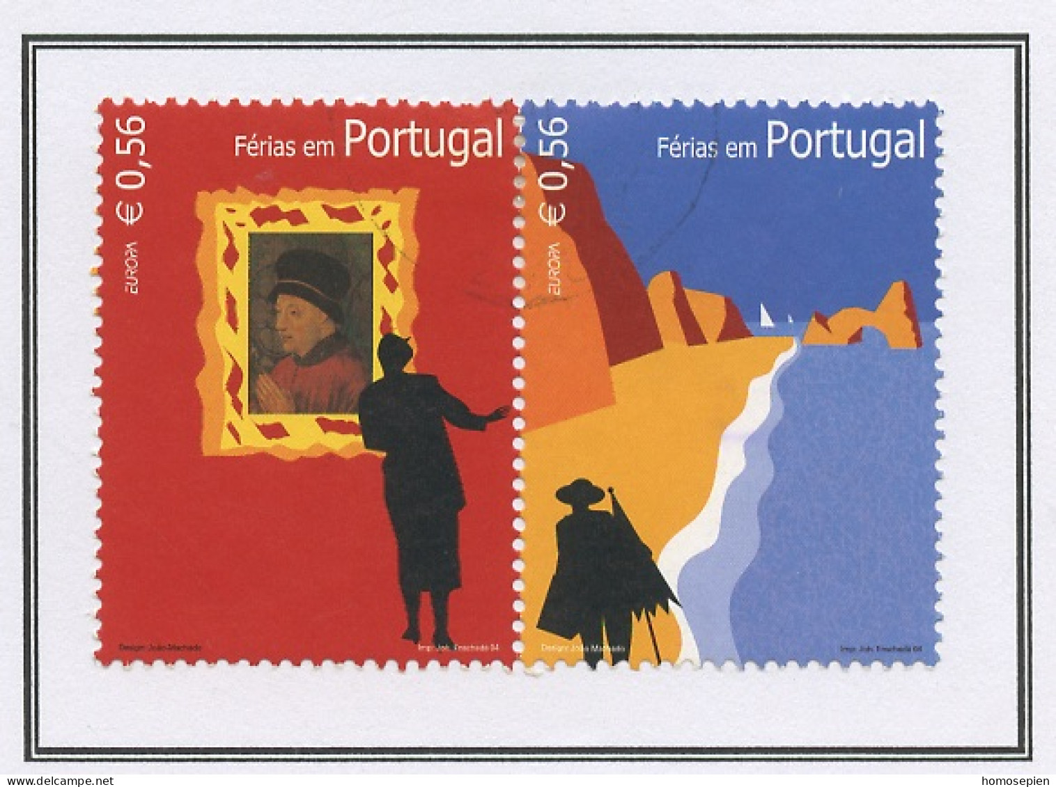 Portugal 2004 Y&T N°2802 à 2803 - Michel N°2819 à 2820 (o) - EUROPA - Se Tenant - Gebraucht