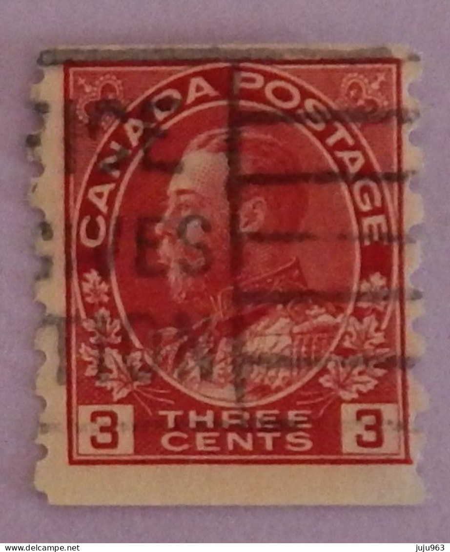 CANADA YT 111bB  OBLITÉRÉ "GEORGE V" ANNÉES 1918/1925 - Used Stamps