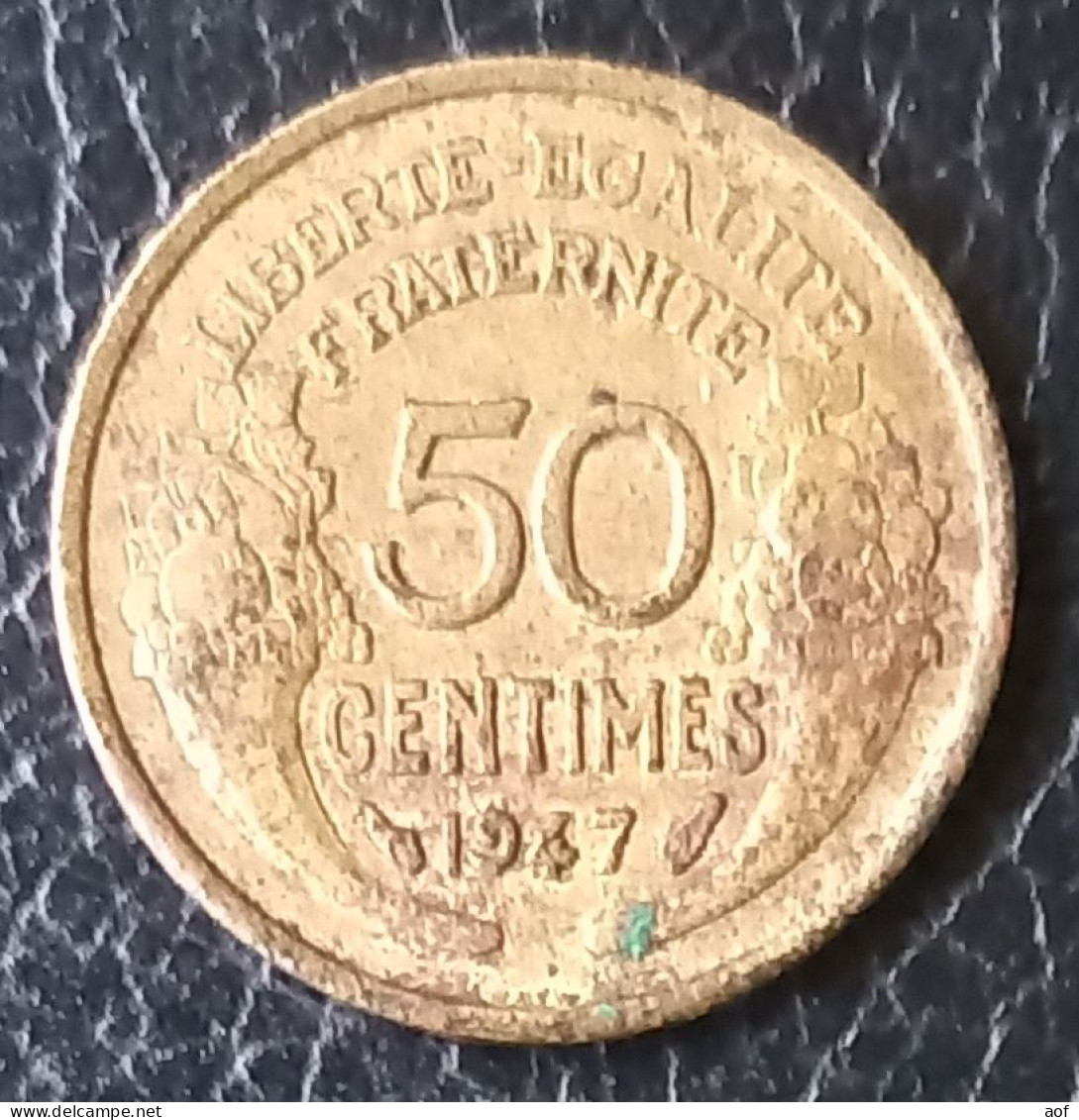 50c 1947 Bronze Alu RARE - 50 Centimes