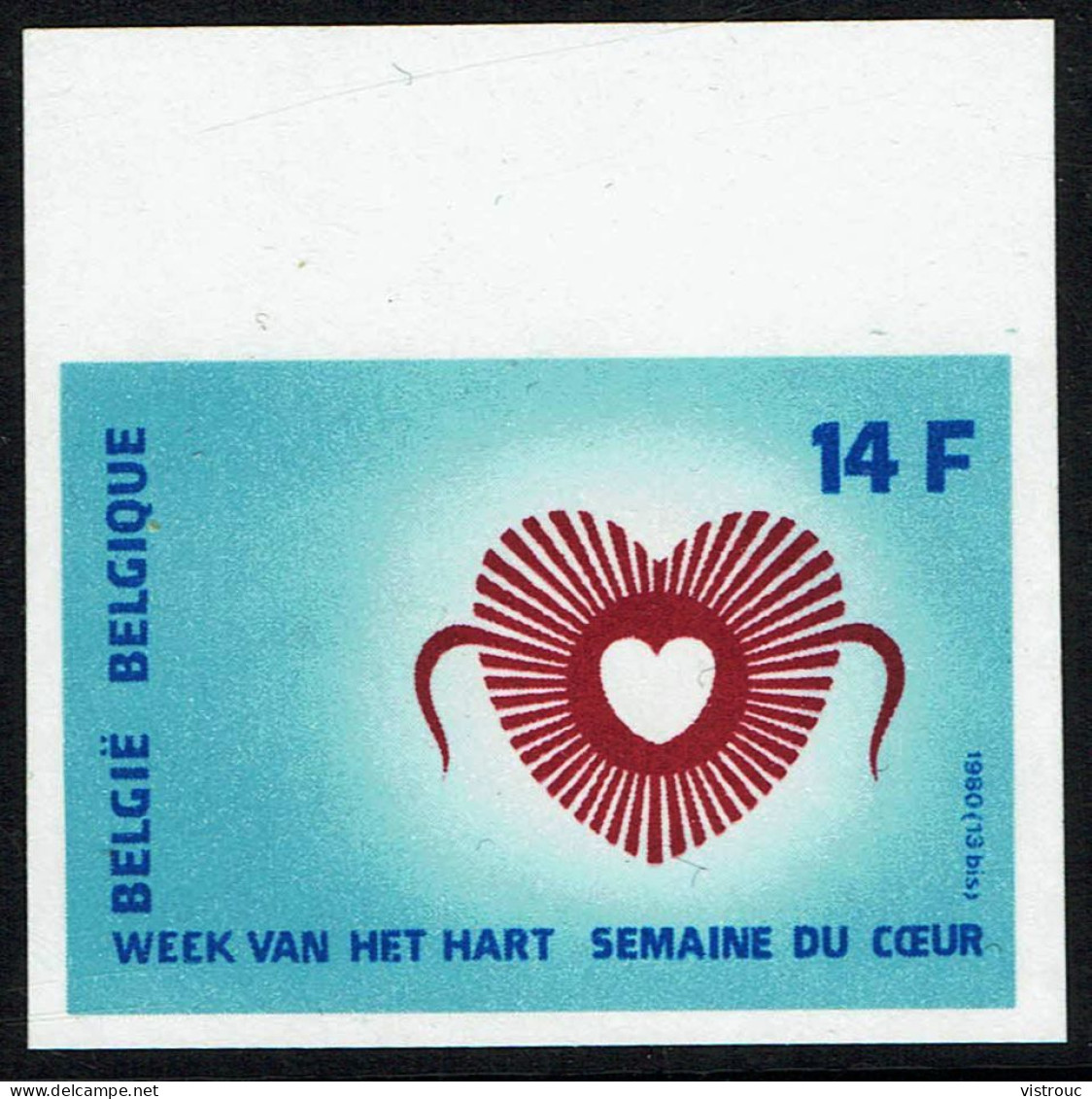 COB 1992 - ND  - Bord De Feuille - Cote: 10,00 € -  Semaine Du Coeur - 1980. - 1961-1980