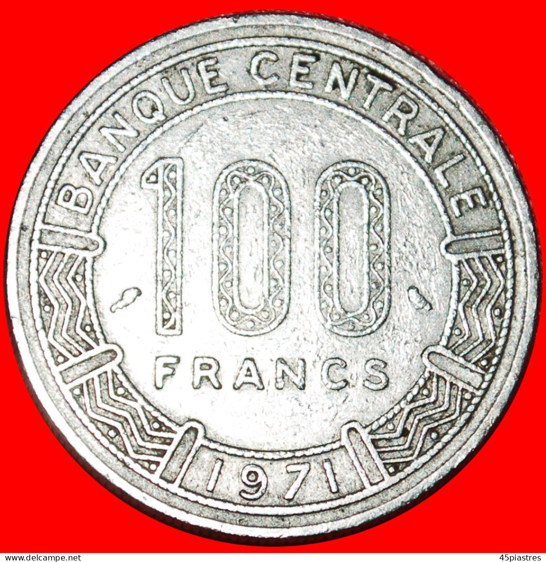 * FRANCE (1971-1986): CAMEROON  100 FRANCS 1971 3 ANTELOPES! · LOW START ·  NO RESERVE! - Cameroon