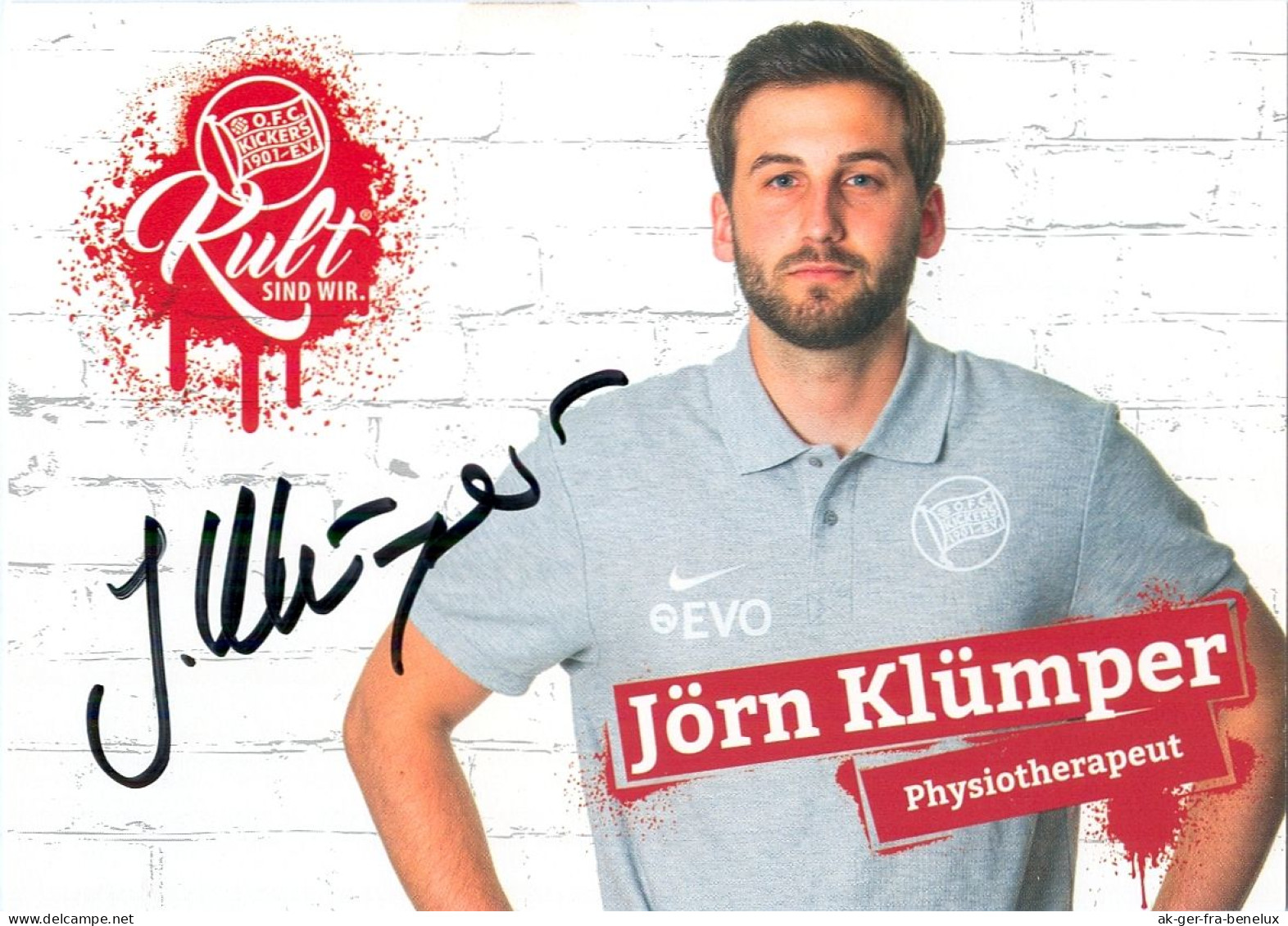 Fußball-Autogramm AK Jörn Klümper Offenbacher Kickers 18-19 Sailauf Aschafftal Hösbach OFC Offenbach Am Main Deutschland - Autografi