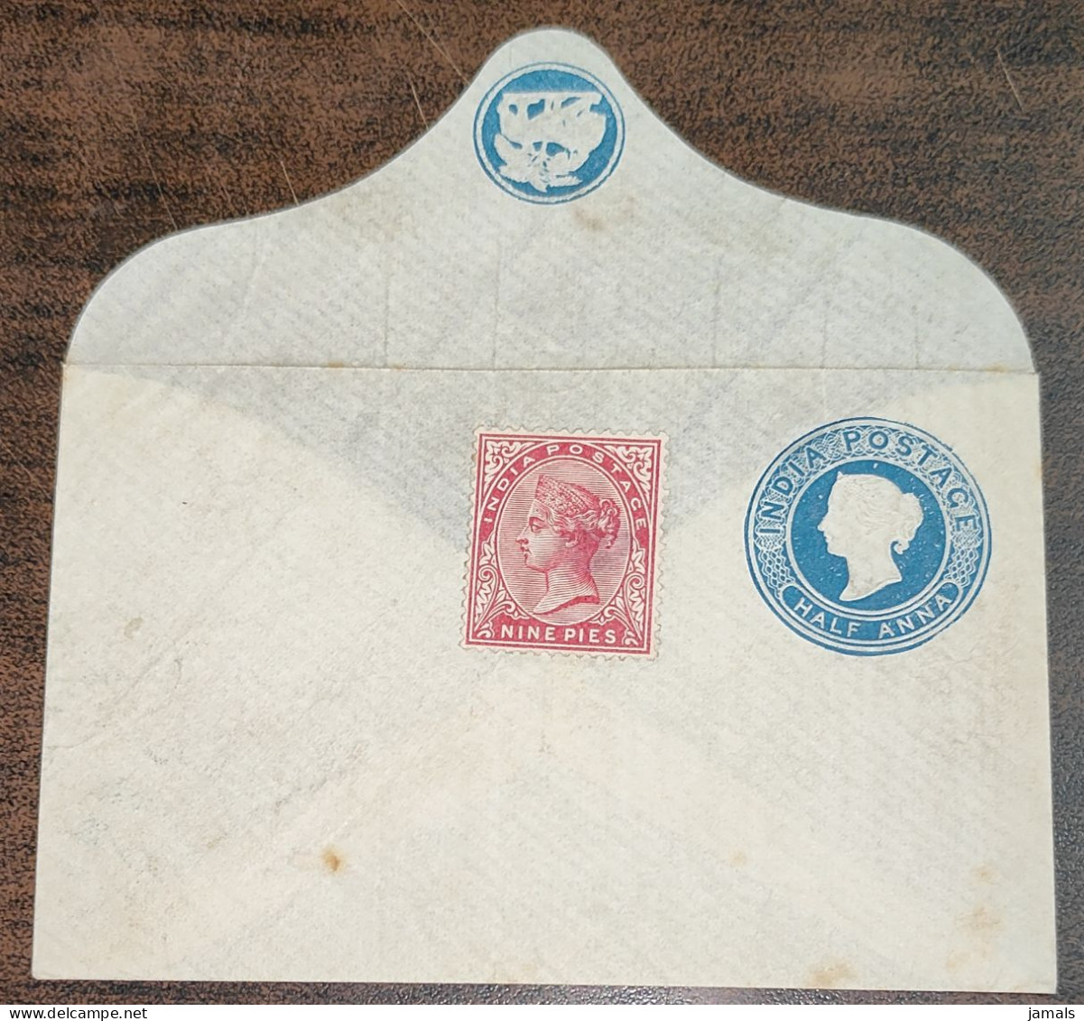 Br India Queen Victoria Postal Stationary Envelope Laid Thin Paper Mint Condition As Per The Scan - 1858-79 Kronenkolonie
