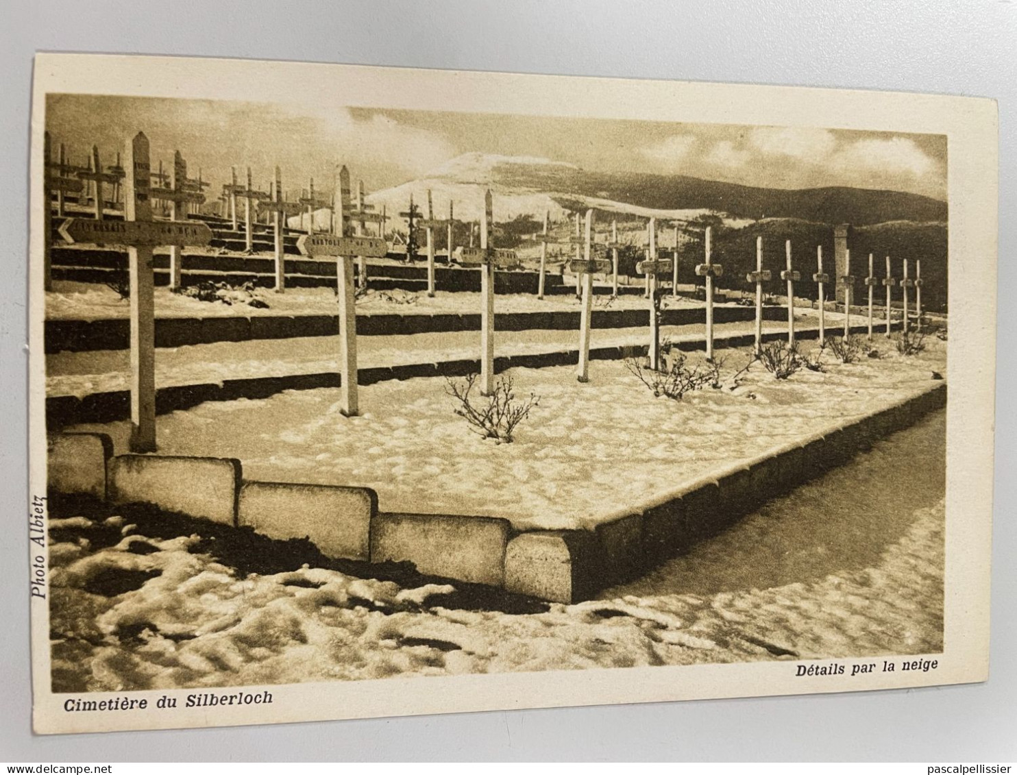 CPSM - Cimetière Du Silberloch - Détails Par La Neige - Cimetières Militaires