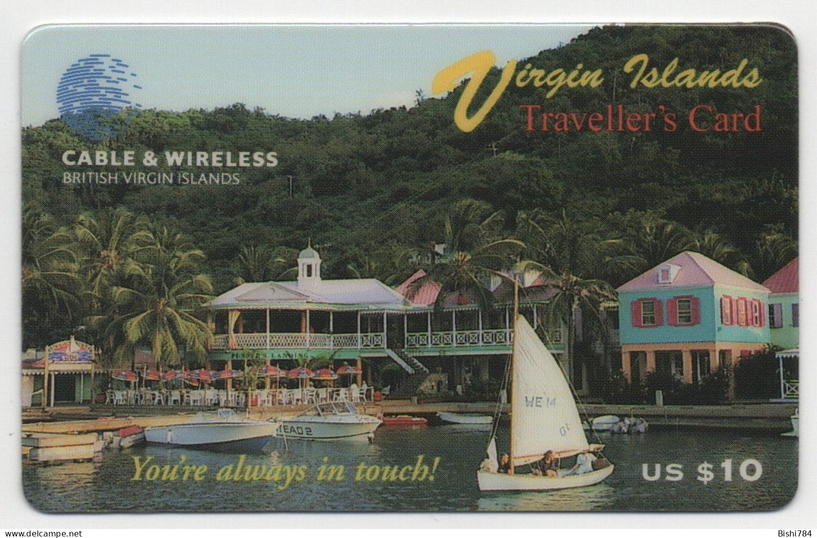 British Virgin Islands - Traveller’s Card $10 (7/30/1996) MINT - Virgin Islands