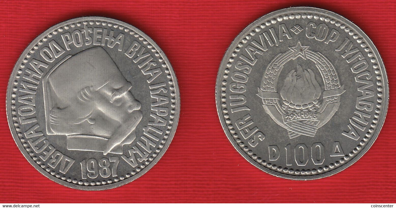 Yugoslavia 100 Dinara 1987 Km#127 "Birth Of Vuk Karadzic" UNC - Yugoslavia