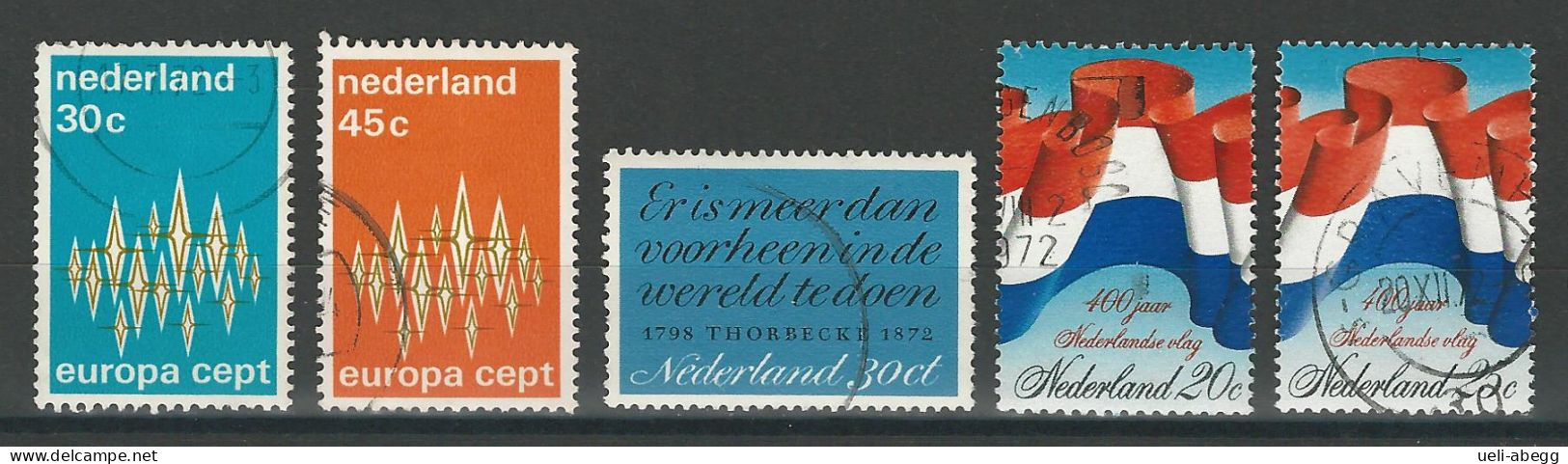 Niederlande NVPH 1007-11 , Mi 987-90, 1000 O - Used Stamps