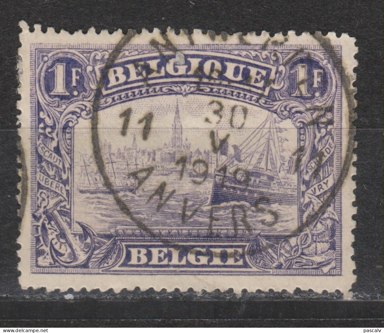 COB 145 Oblitération Centrale ANTWERPEN 11 - 1915-1920 Alberto I