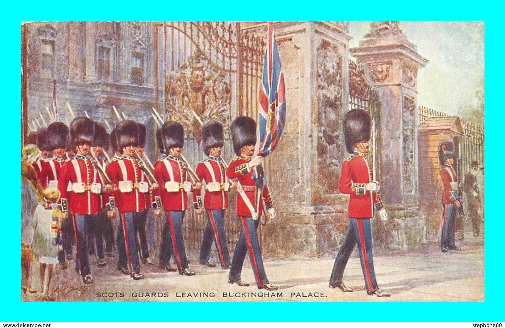 A931 / 215 BUCKINGHAM PALACE Scots Guards Leaving Buckingham Palace - Buckingham Palace