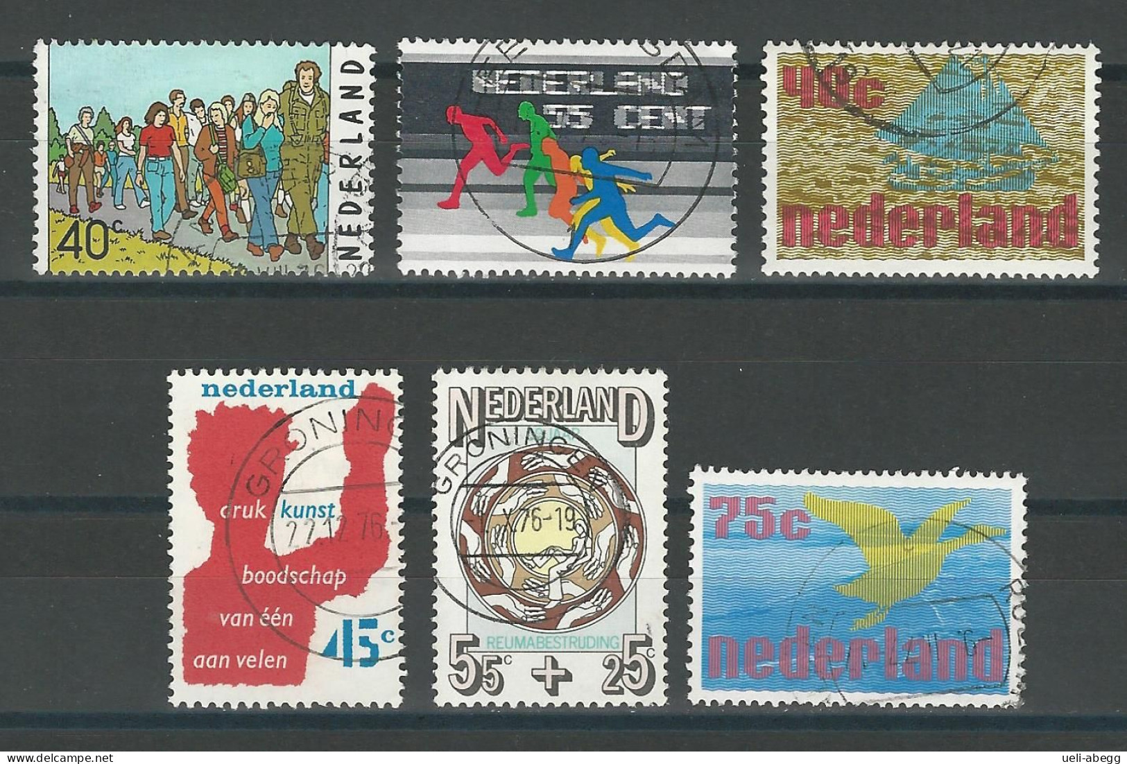 Niederlande NVPH 1092-97 , Mi 1077-82 O - Usati