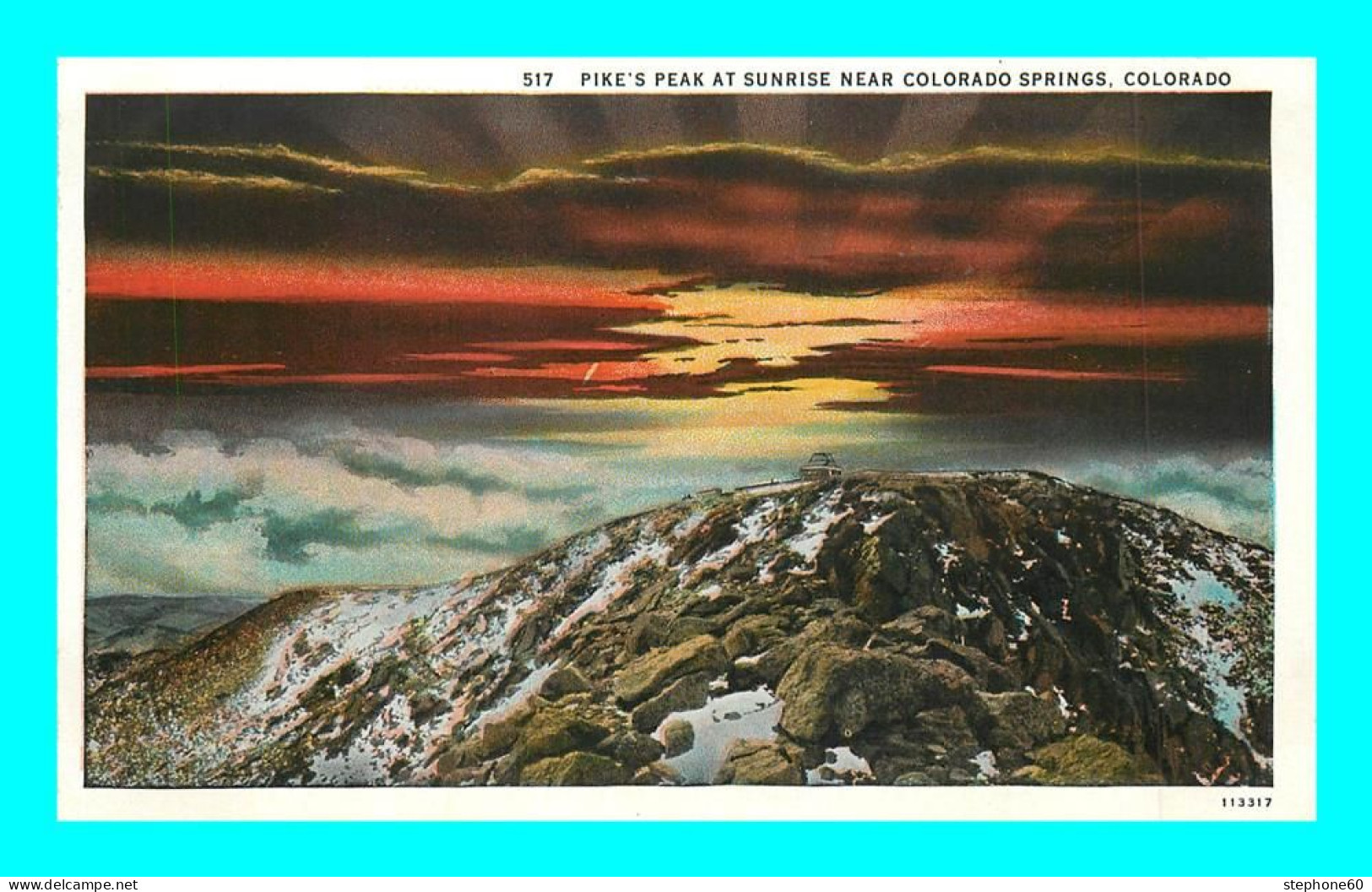 A912 / 065 COLORADO Pike's Peak At Sunrise Near Colorado Springs - Otros & Sin Clasificación