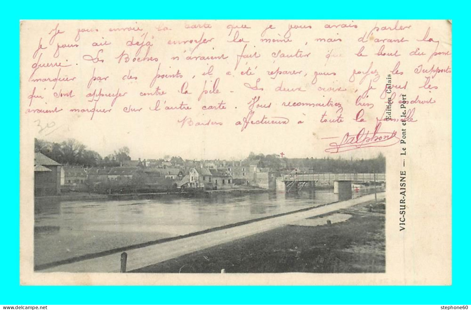 A919 / 005 02 - VIC SUR AISNE Pont Et Port - Vic Sur Aisne