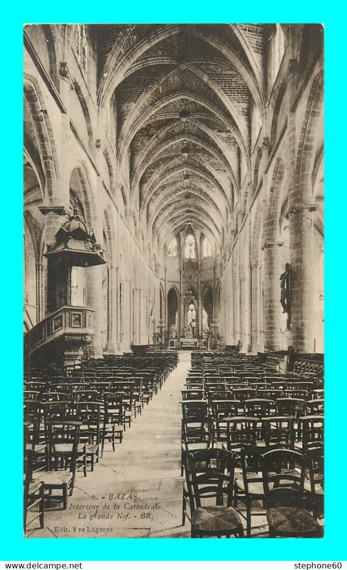 A916 / 591 33 - BAZAS Interieur De La Cathedrale La Grande Nef - Bazas