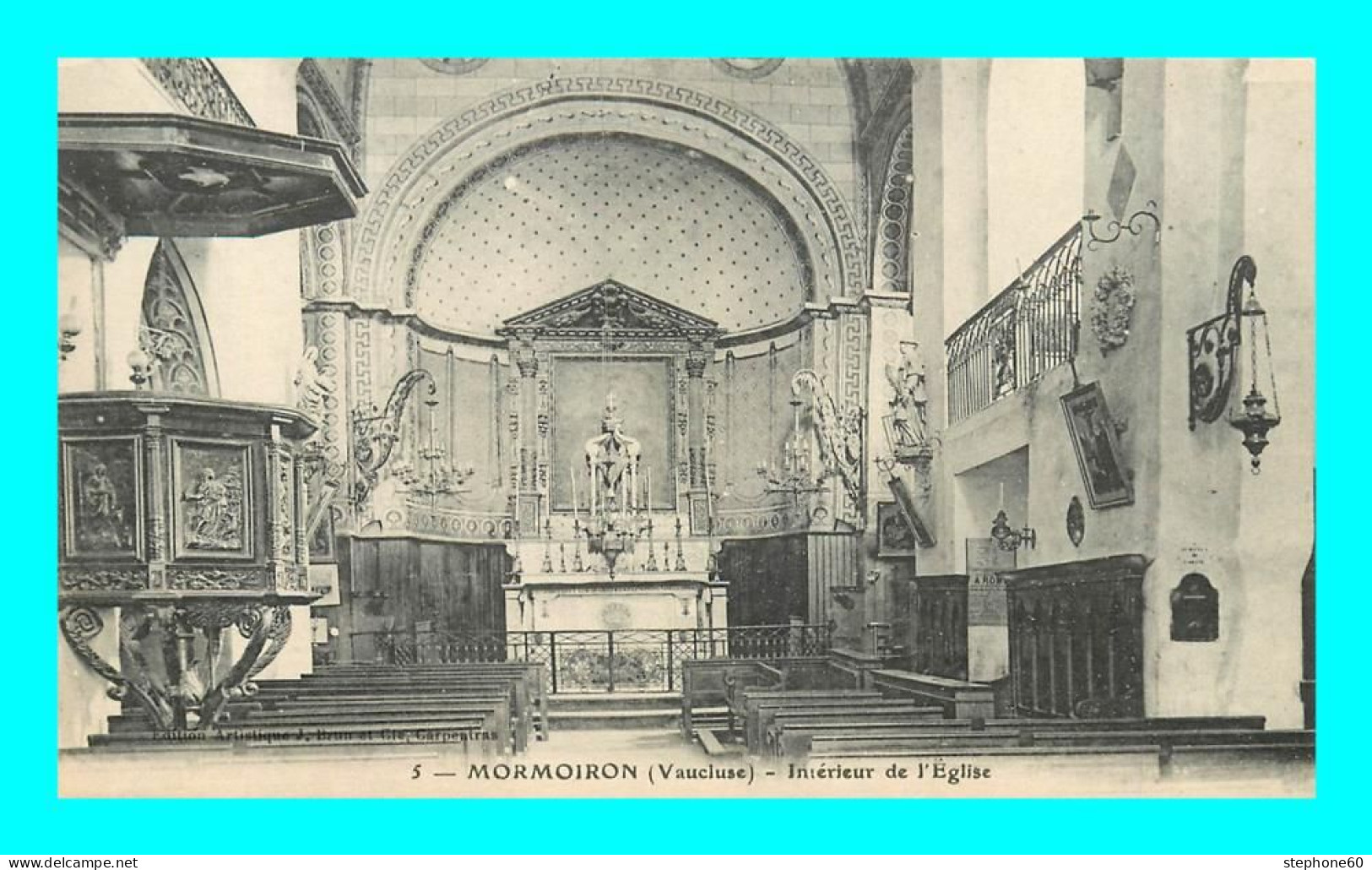 A918 / 115 84 - MORMOIRON Interieur De L'Eglise - Mormoiron