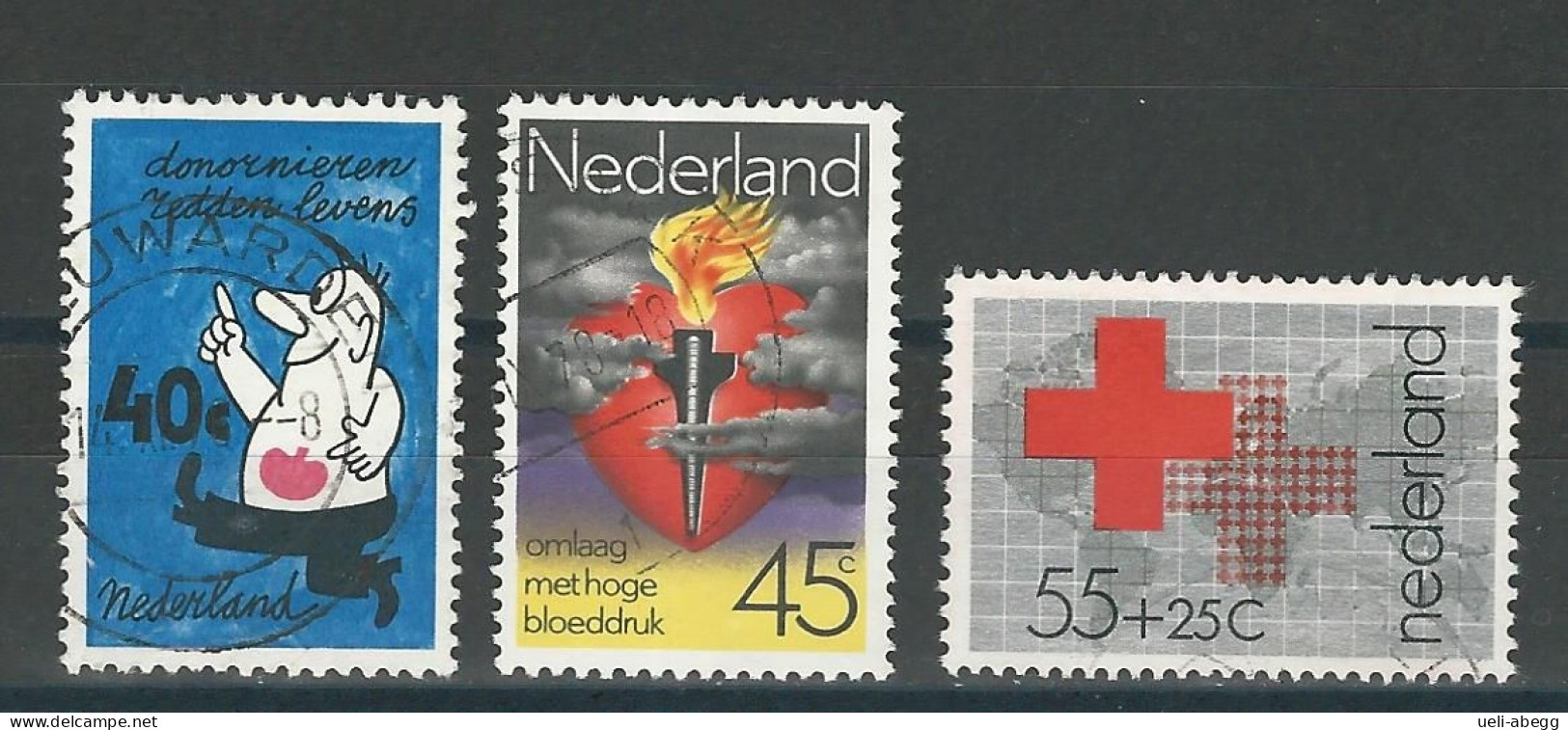 Niederlande NVPH 1161-63 , Mi 1123-25 O - Usati