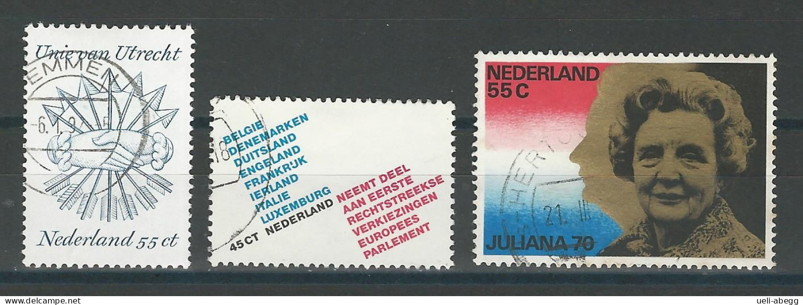 Niederlande NVPH 1172-74 , Mi 1133-35 O - Usados