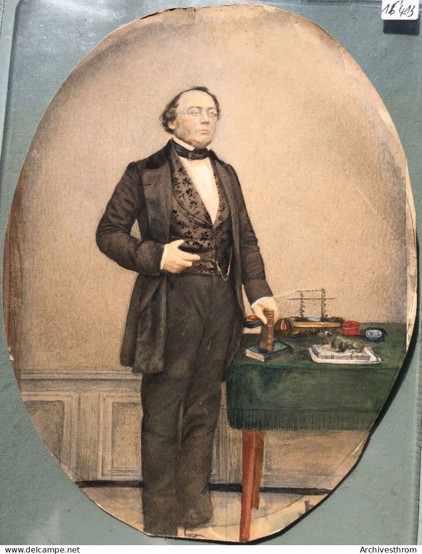 Portrait En Pied De Charles H. L. Renevier (1793-1867) De Morges Et Mont-le-Grand - Avocat (16'413) - Estampas