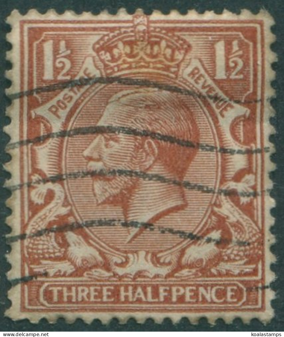 Great Britain 1924 SG420 1½d Red-brown KGV #3 FU (amd) - Unclassified