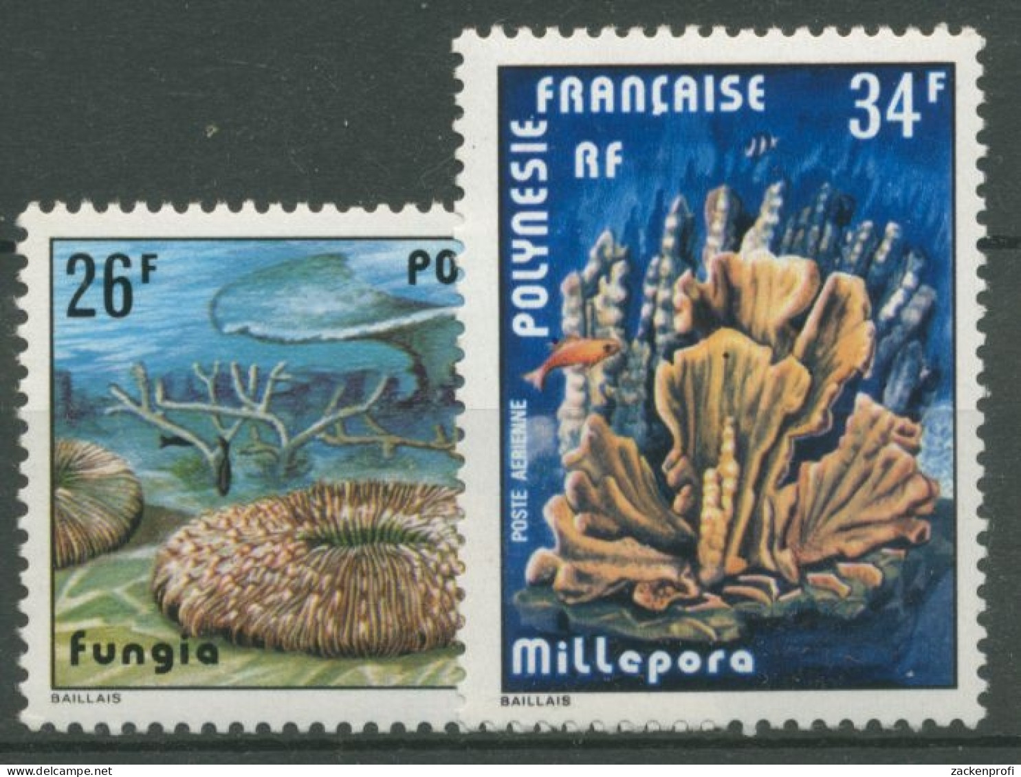 Französisch-Polynesien 1978 Meerestiere Korallen 256/57 Postfrisch - Neufs