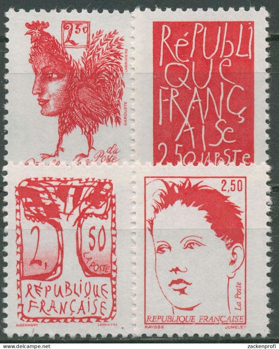 Frankreich 1992 Jahrestag Der Republik Zeichnungen 2916/19 Postfrisch - Ungebraucht