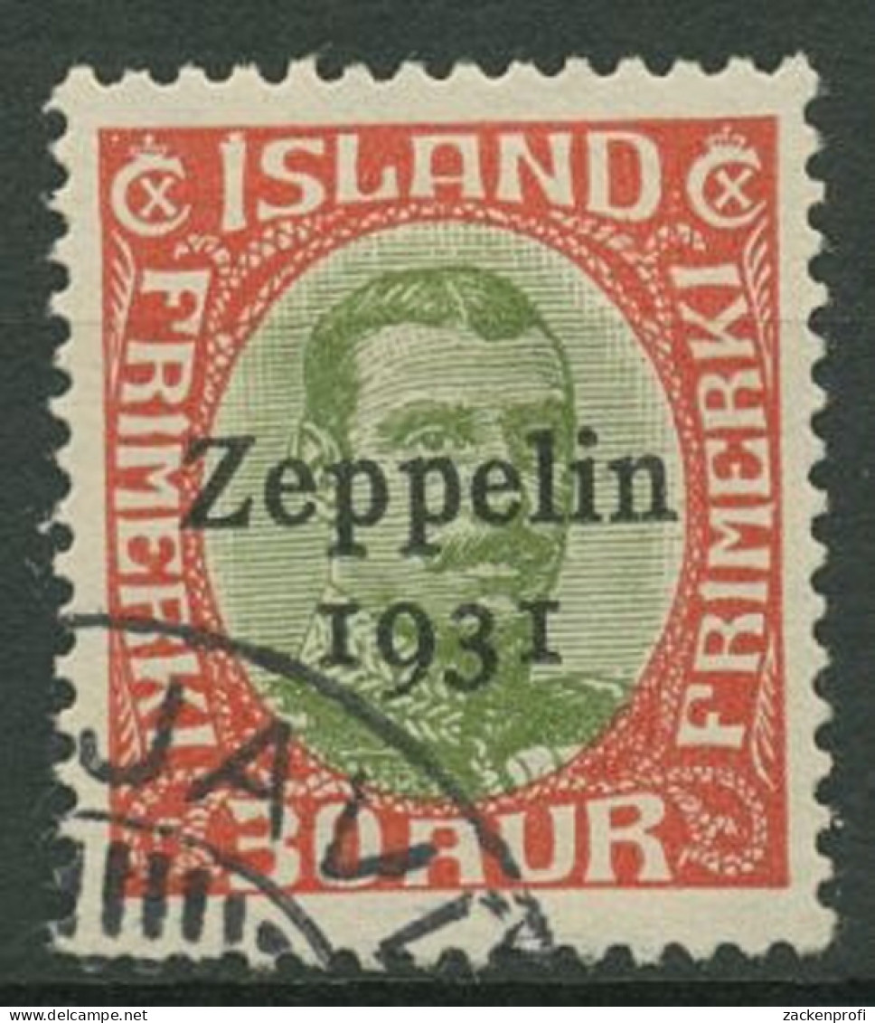 Island 1931 Luftschiff Graf Zeppelin 147 Gestempelt - Used Stamps