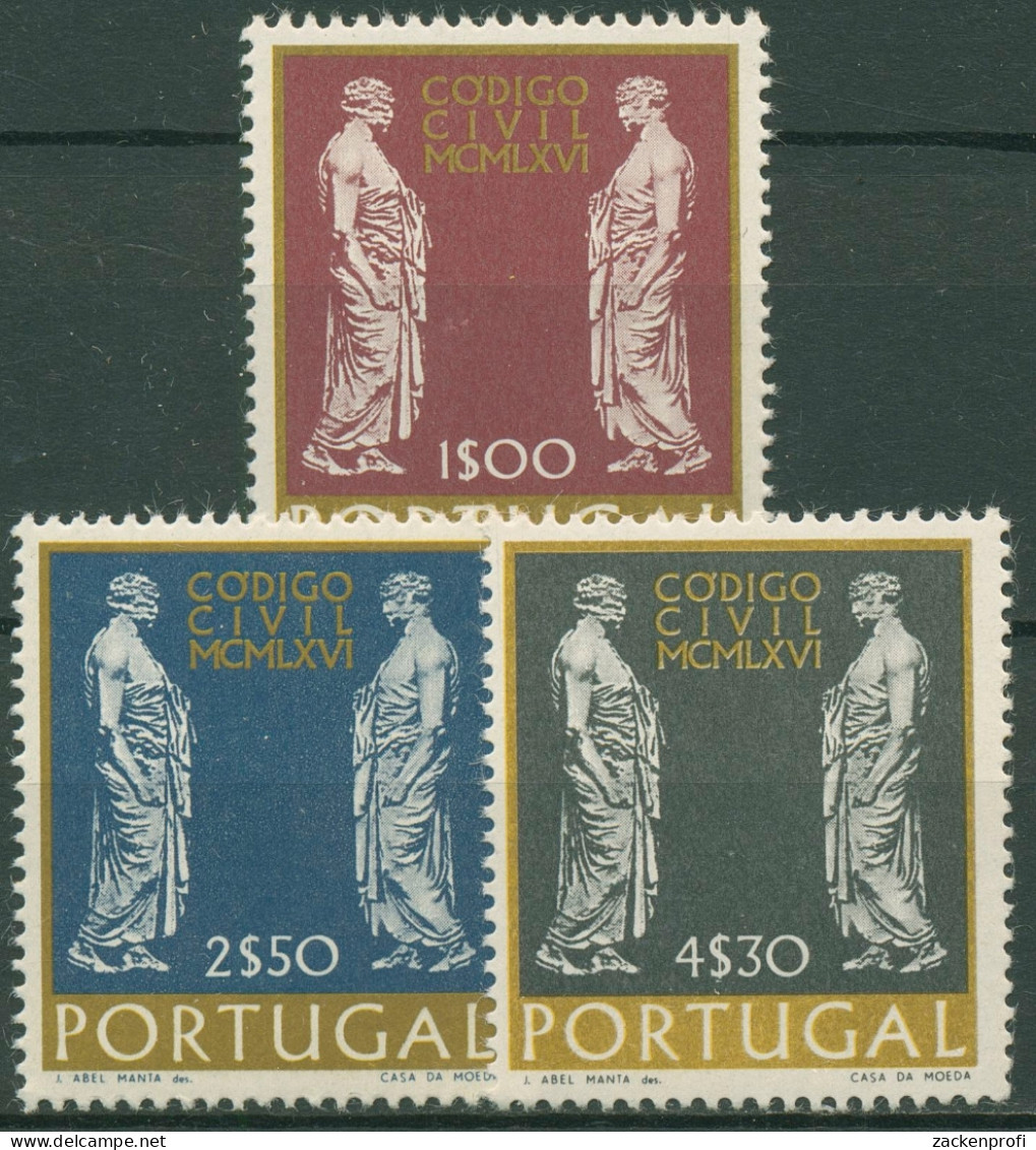 Portugal 1967 Bürgerliches Gesetzbuch Antike Statuen 1033/35 Postfrisch - Neufs