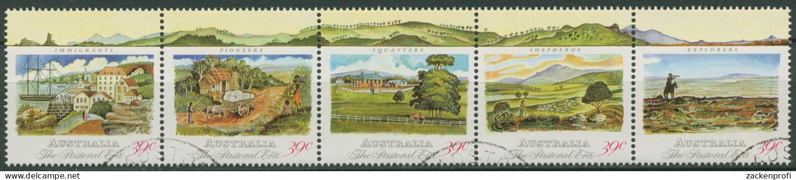 Australien 1989 200 J. Kolonisation Erschließung 1152/56 ZD Gestempelt (C29222) - Used Stamps