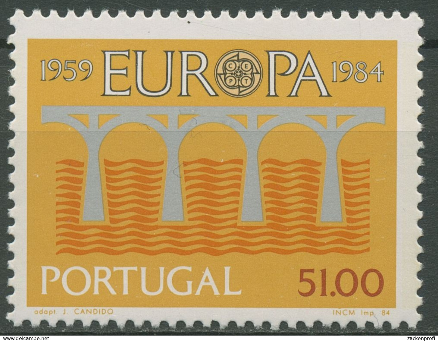 Portugal 1984 Europa CEPT Post-/Fernmeldewesen Brücken 1630 Postfrisch - Neufs
