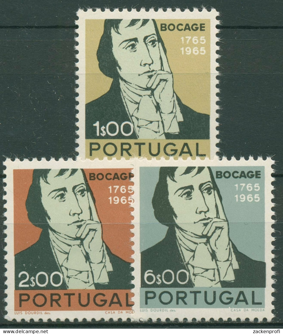 Portugal 1966 Dichter Manuel Maria Barbosa Du Bocage 1023/25 Postfrisch - Neufs