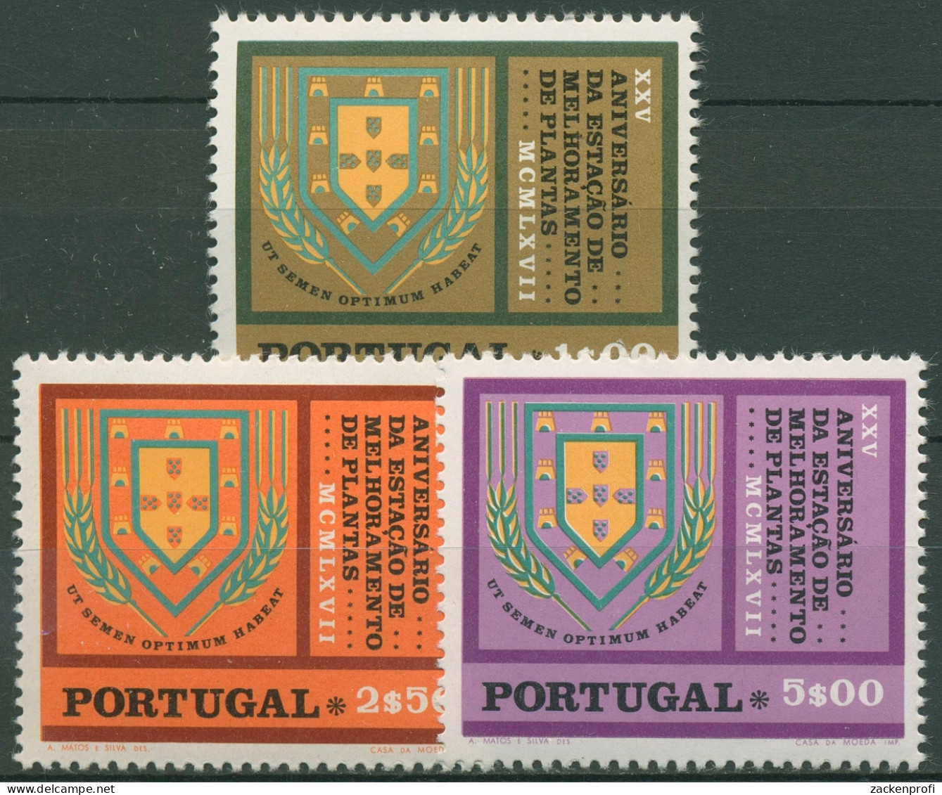 Portugal 1970 Agrarzentrum Elvas Wappen Mit Ähren 1102/04 Postfrisch - Nuovi