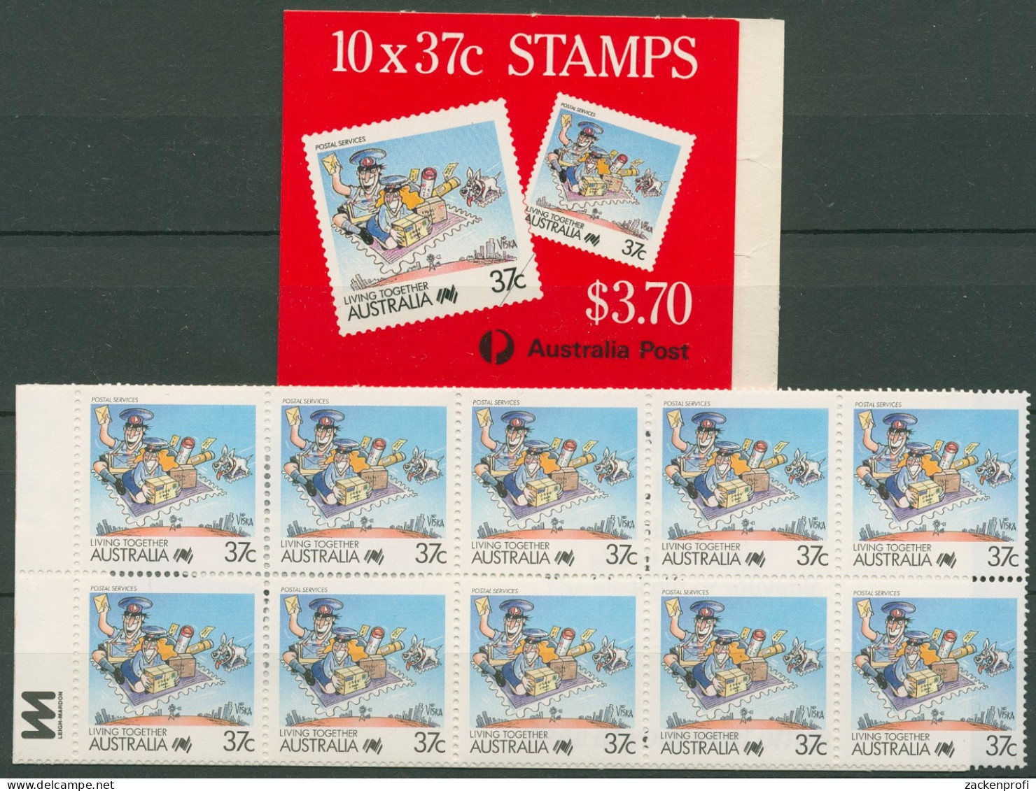 Australien 1988 Living Together Postwesen MH 0-57 A Postfrisch (C29473) - Postzegelboekjes