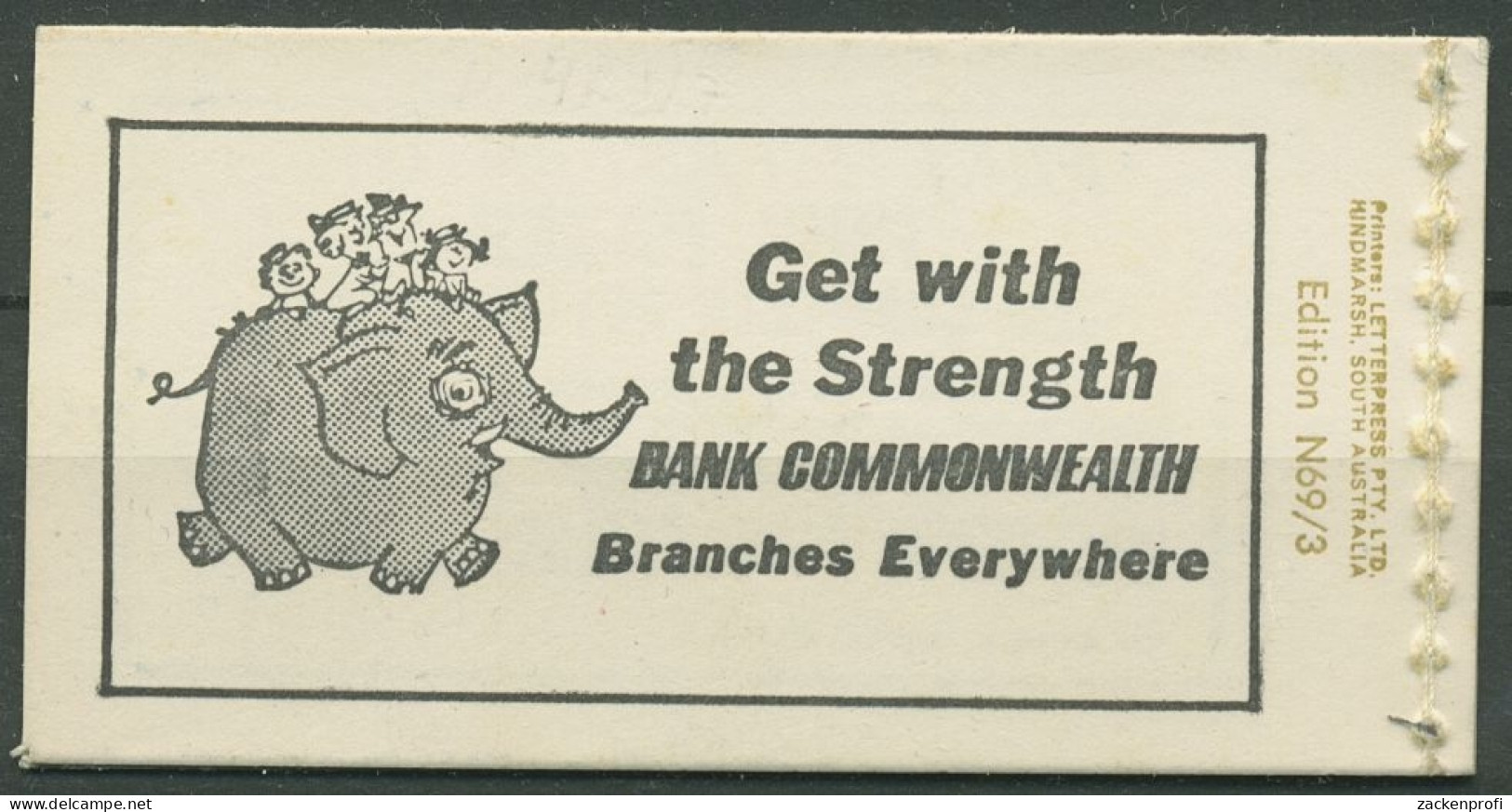 Australien 1969 Premierminister MH 43 Ed. N69/3 Postfrisch (C29458) - Booklets