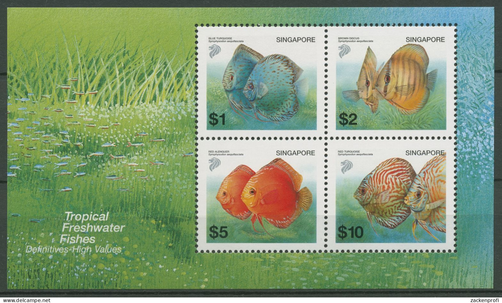 Singapur 2002 Tiere Fische Diskusfische Block 85 Postfrisch (C99770) - Singapur (1959-...)