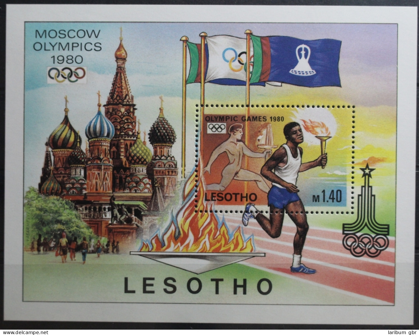 Lesotho Block 5 Mit 296 Postfrisch #TD598 - Lesotho (1966-...)