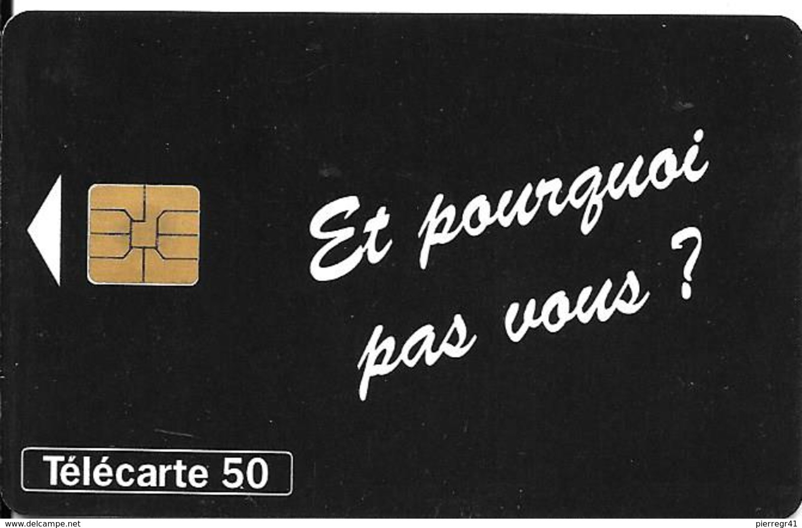 CARTE-PUBLIC-F707A-50U-11/96-ARMEE  DE TERRE-VERSO TRAIT NOIR-DN°SERIE 71111393/718064675-JD-UTILISE- TBE - 1996