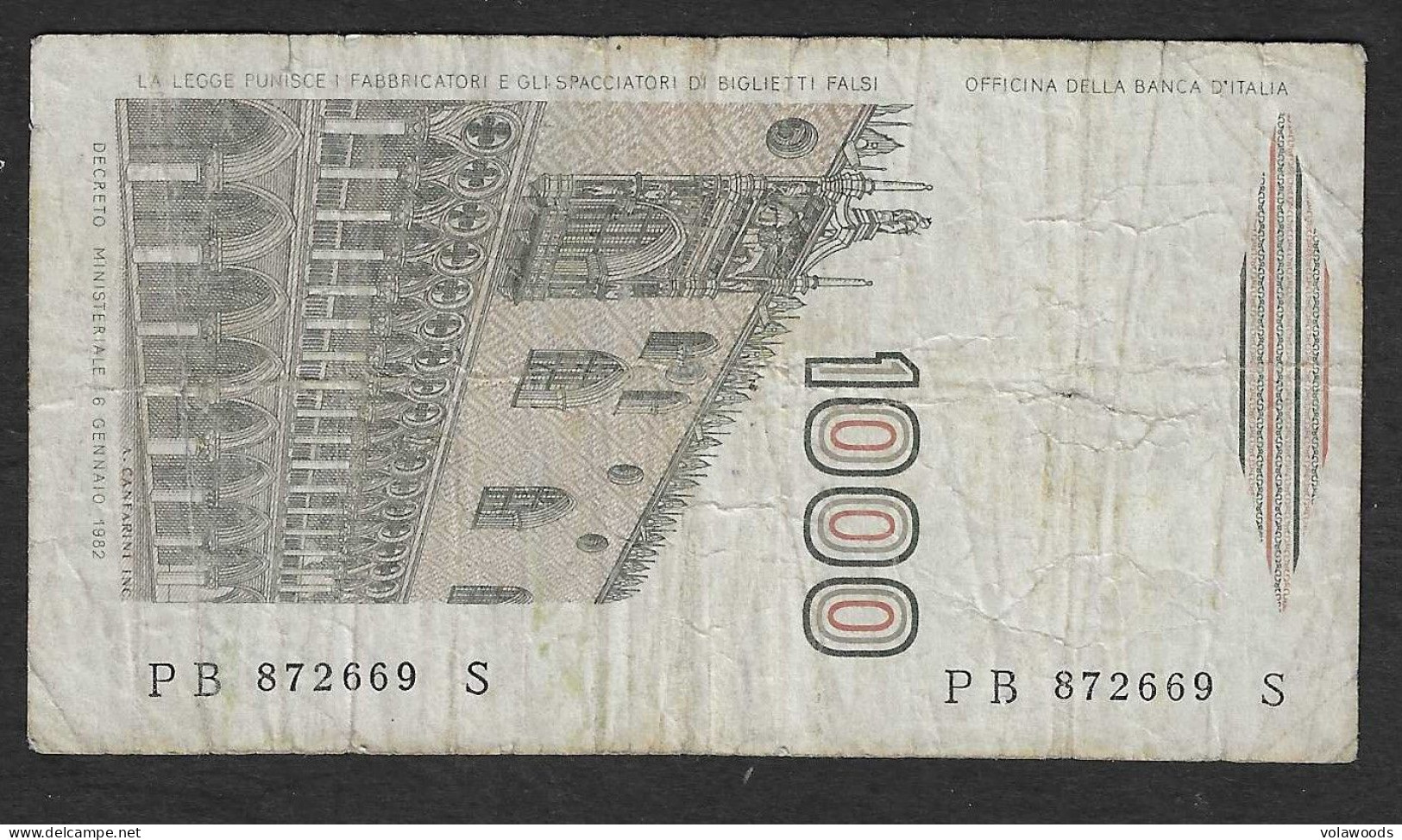 Italia - Banconota Circolata Da 1000 Lire "Marco Polo" Suffisso "B" P-109a.2 - 1983 #19 - 1000 Lire