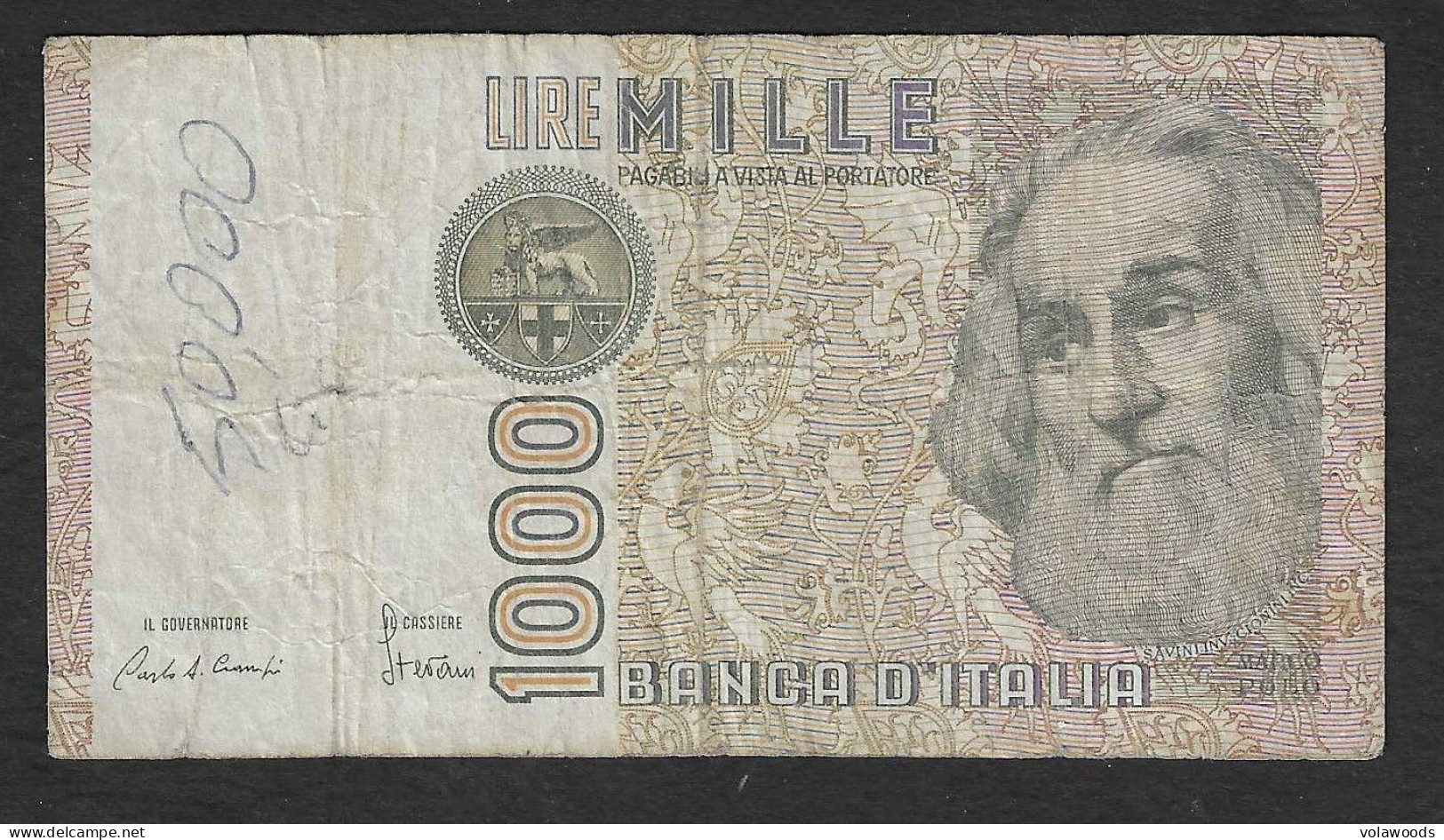 Italia - Banconota Circolata Da 1000 Lire "Marco Polo" Suffisso "B" P-109a.2 - 1983 #19 - 1000 Liras