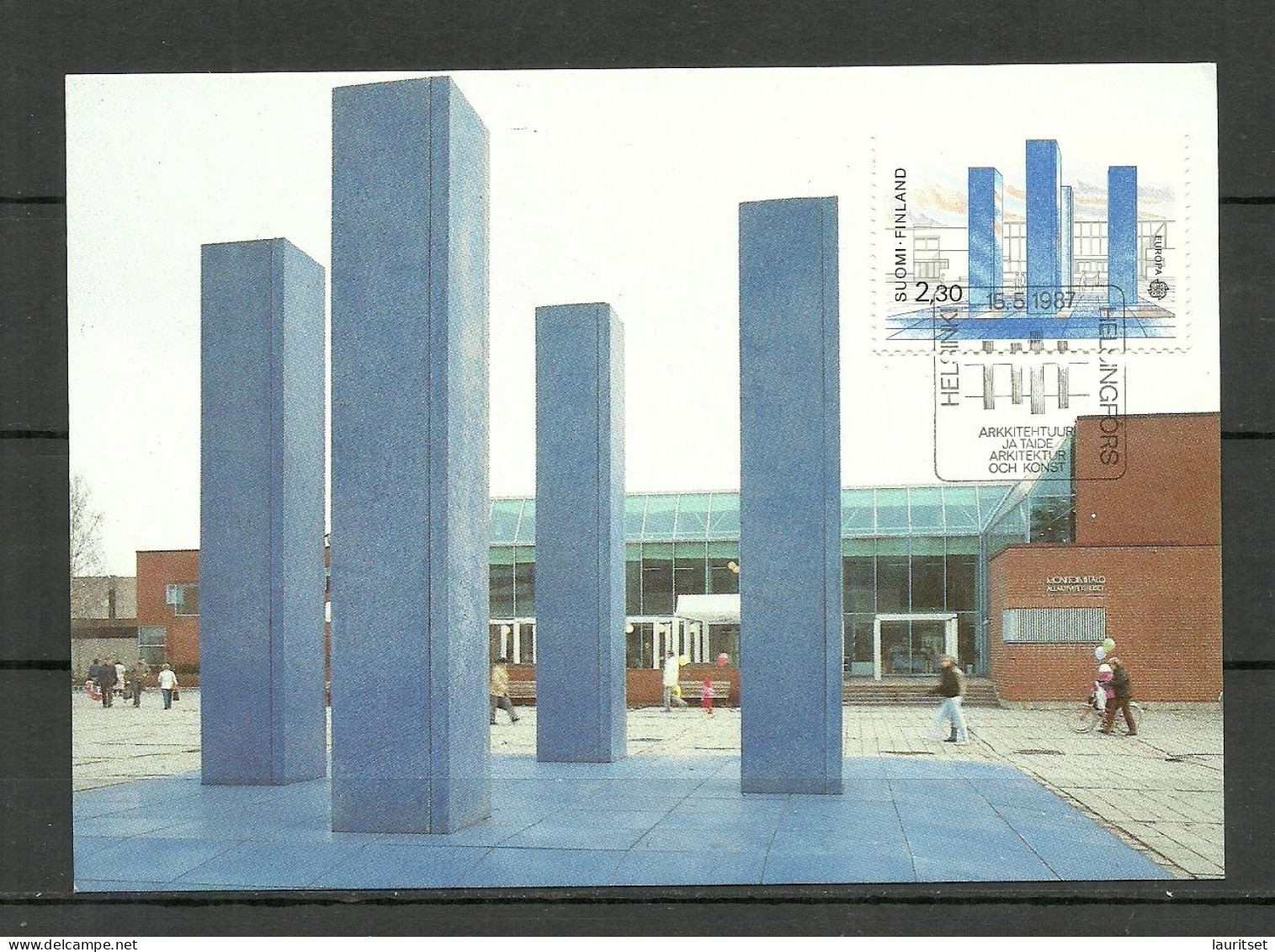 FINLAND 1987 Maxi Card No 7 Michel 1022 CEPT Moderne Arhitektur Architecture - Denkmäler