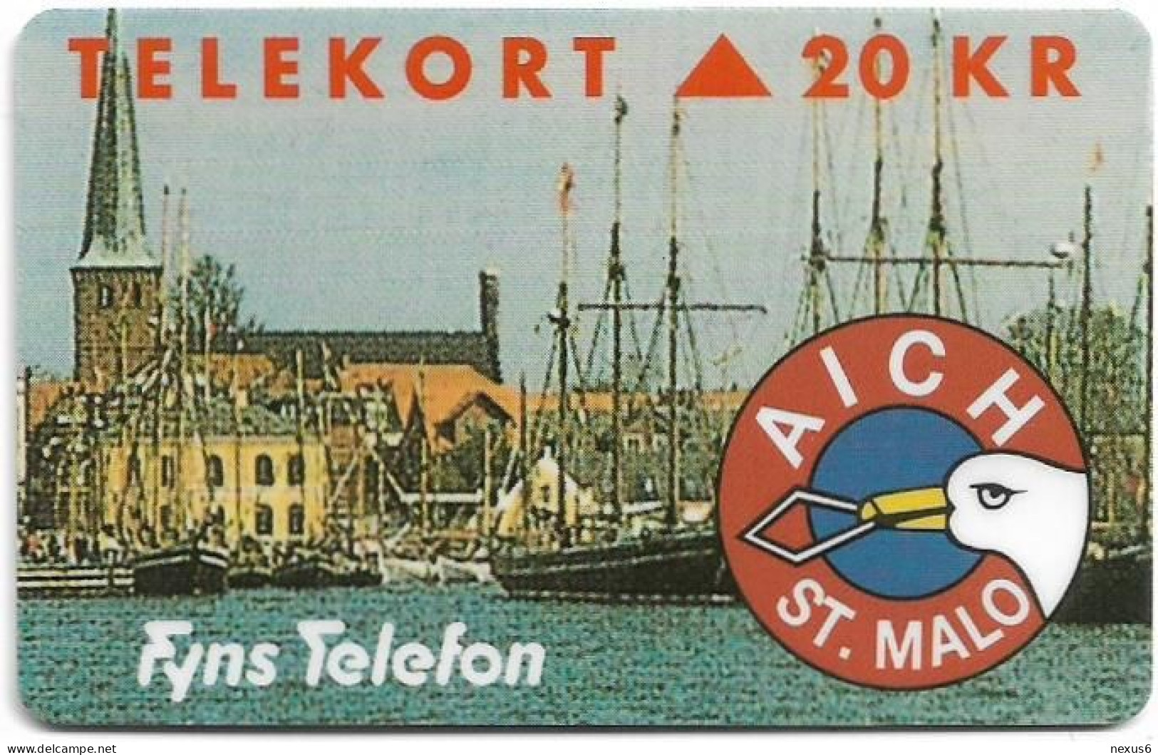 Denmark - Fyns - Aich St. Malo - TDFS007 - 06.1993, 4.000ex, 20kr, Used - Denmark