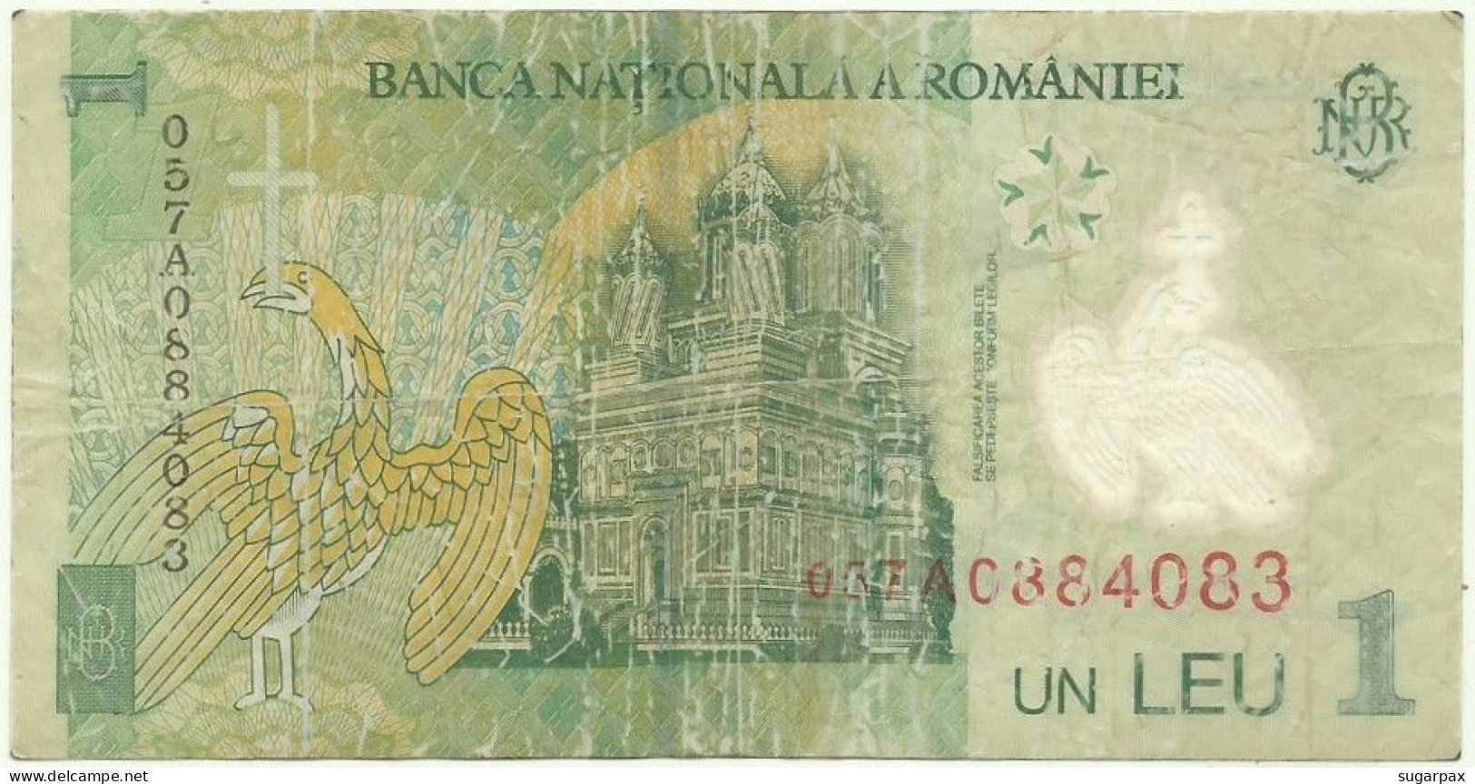 ROMANIA - 1 Leu - 2005 - Pick 117.a - Série 057A - POLYMER - Romania