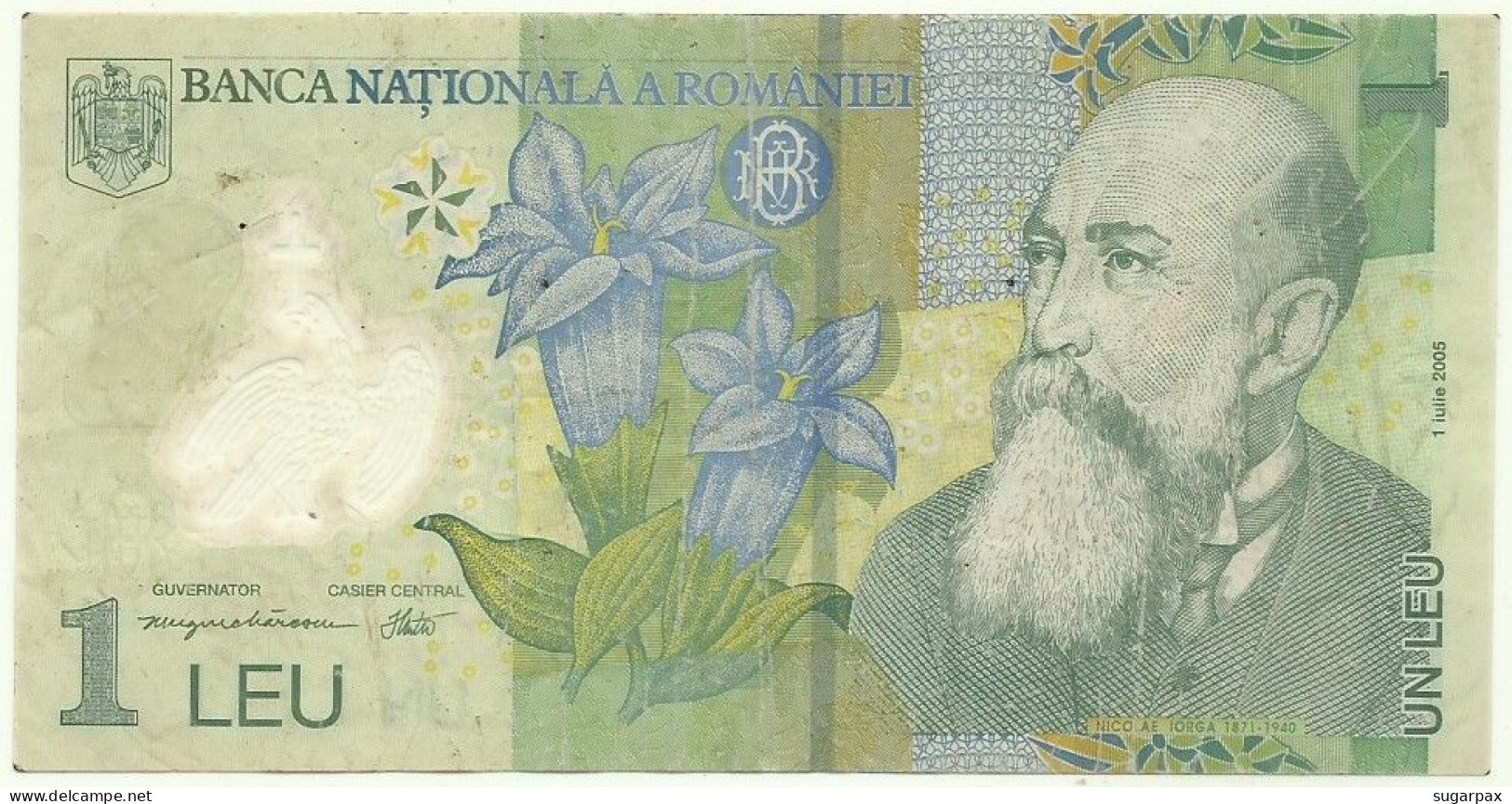 ROMANIA - 1 Leu - 2005 ( 2006 ) - Pick 117.b - Série 064C - POLYMER - Roemenië