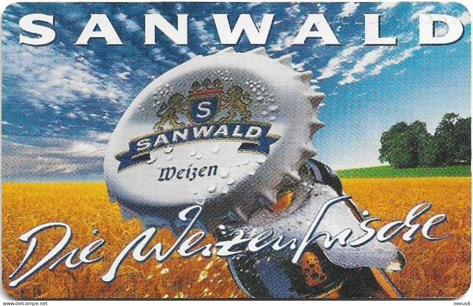 Germany - Sanwald Weizenbier 1 - O 0299 - 02.1995, 6DM, 5.000ex, Used - O-Series: Kundenserie Vom Sammlerservice Ausgeschlossen