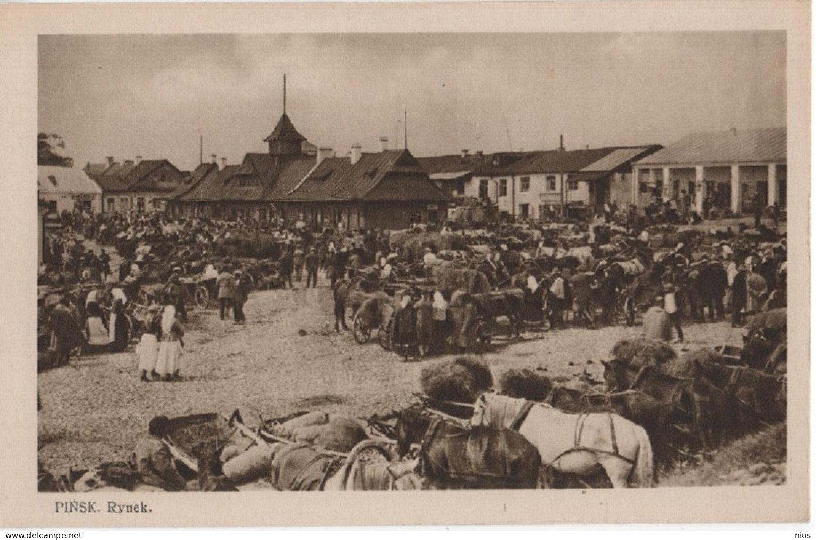 Belarus Pinsk Rynek Marktplatz Marketplace - ...-1949