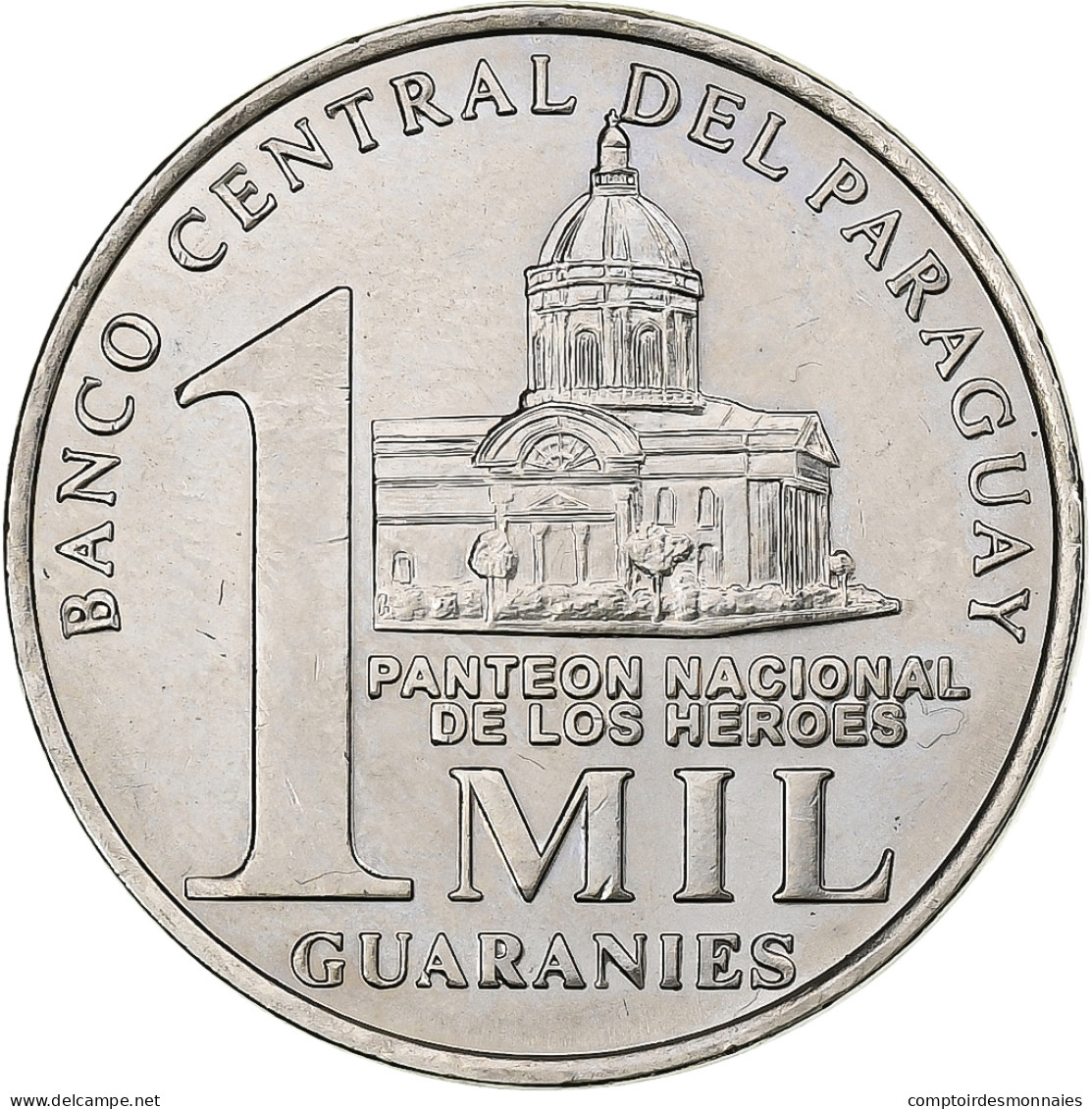 Paraguay, MIL (1000) Guaranies, 2006, Kremnica, Nickel-Steel, SPL, KM:198 - Paraguay