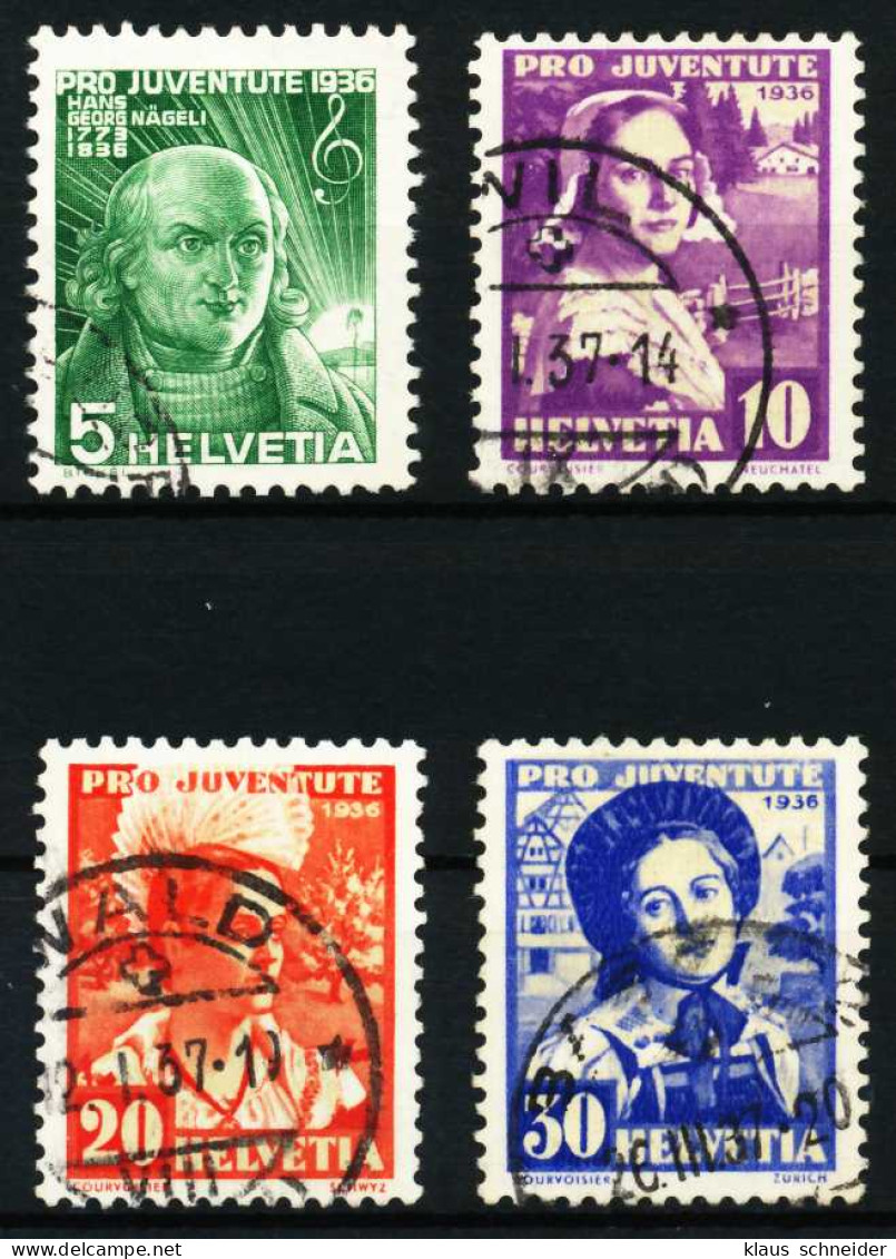 SCHWEIZ PRO JUVENTUTE Nr 306-309 Gestempelt X505A0A - Used Stamps